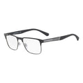 Emporio Armani Black Metal Glasses (Frames)