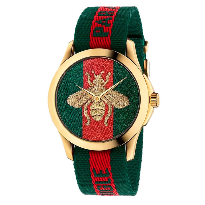 Gucci flerfarget nylonarmbåndsur