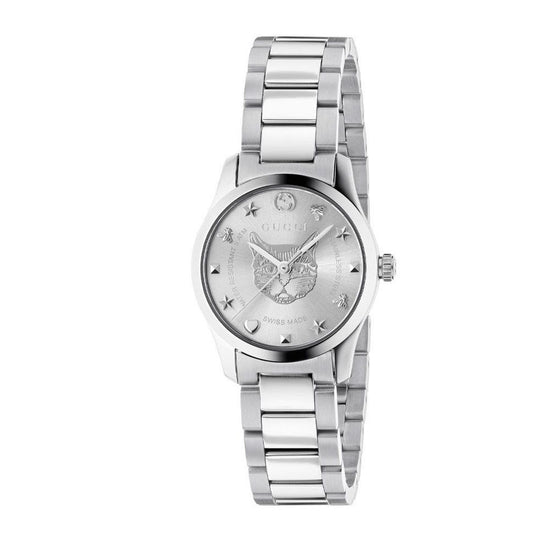 Gucci Gray Stainless Steel Dress Watch