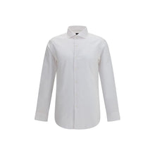 Hugo Boss Black White Cotton Dress Shirt