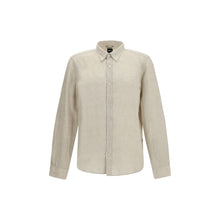 Hugo Boss Black Beige Linen Dress Shirt