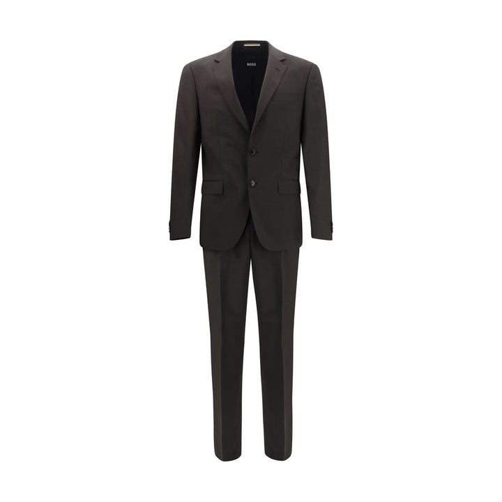 Hugo Boss Black Gray Wool Oves Aries Todelt Dress