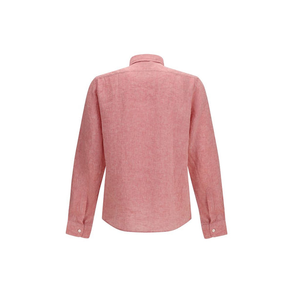 Hugo Boss Black Multicolor Linen Shirt