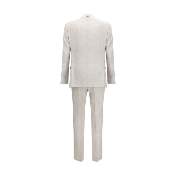 Hugo Boss Black Gray Linen Two-Piece Suit