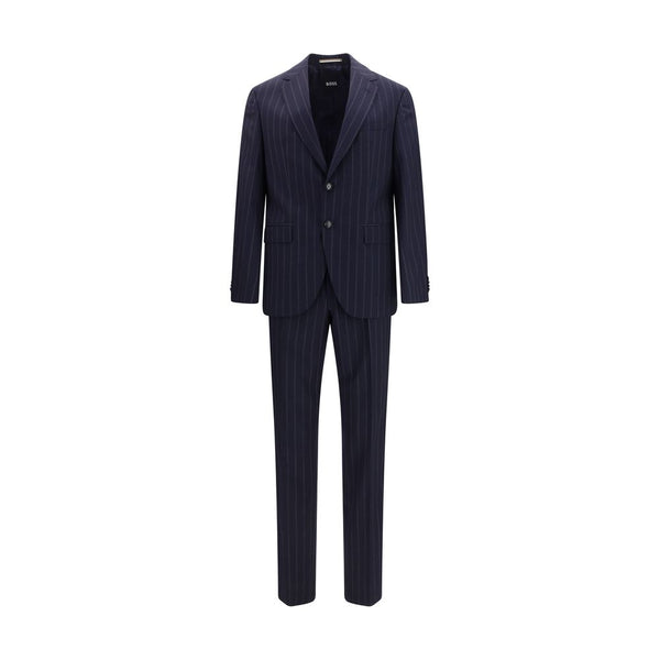 Hugo Boss Black Blue Wool Oves Aries Two-Piece Suit