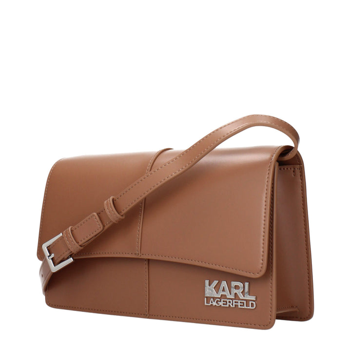 Karl Lagerfeld Brun Skulderveske i Polyetylen