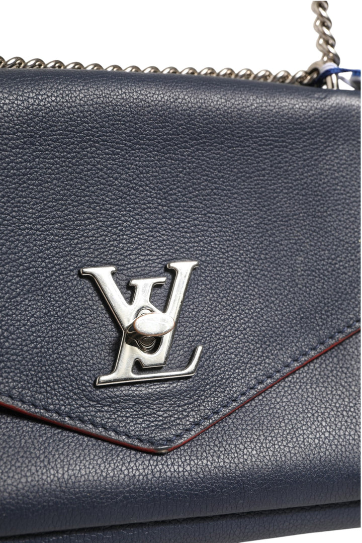 Louis Vuitton Mylockme skulderveske i skinn med kjetting