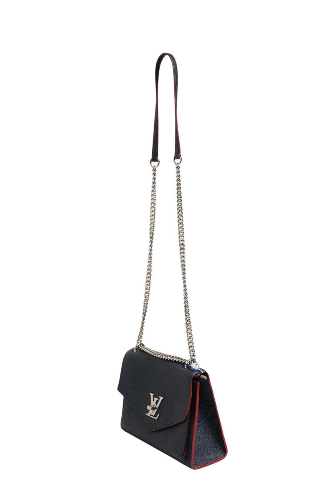 Louis Vuitton Mylockme skulderveske i skinn med kjetting