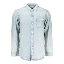Calvin Klein Azzurro Cotton Mens Shirt