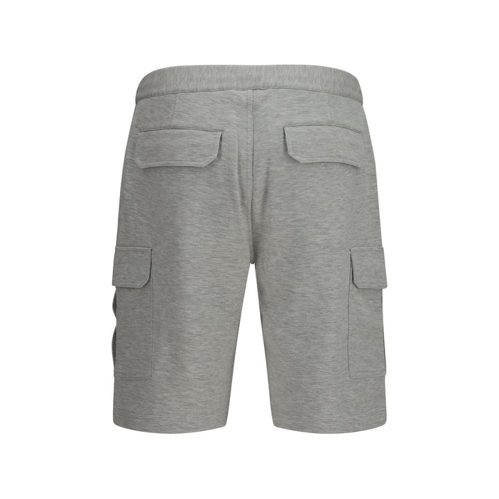 Gray Cotton Bermuda Shorts
