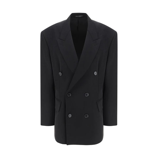 Balenciaga Black Wool Oves Aries Blazer
