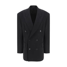 Balenciaga Black Wool Oves Aries Blazer