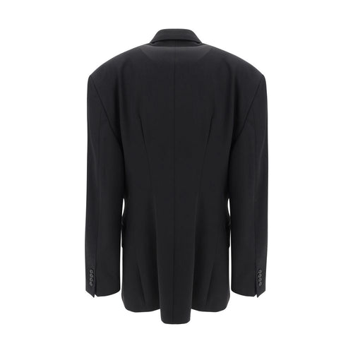 Balenciaga Black Wool Oves Aries Blazer