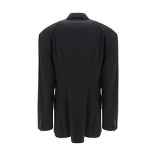 Balenciaga Black Wool Oves Aries Blazer