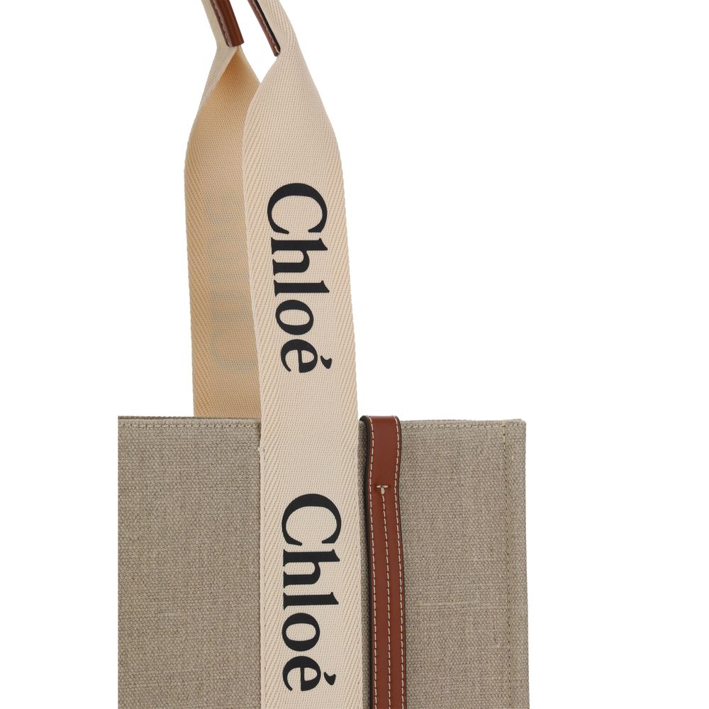 Chloé Håndveske i Beige Lin