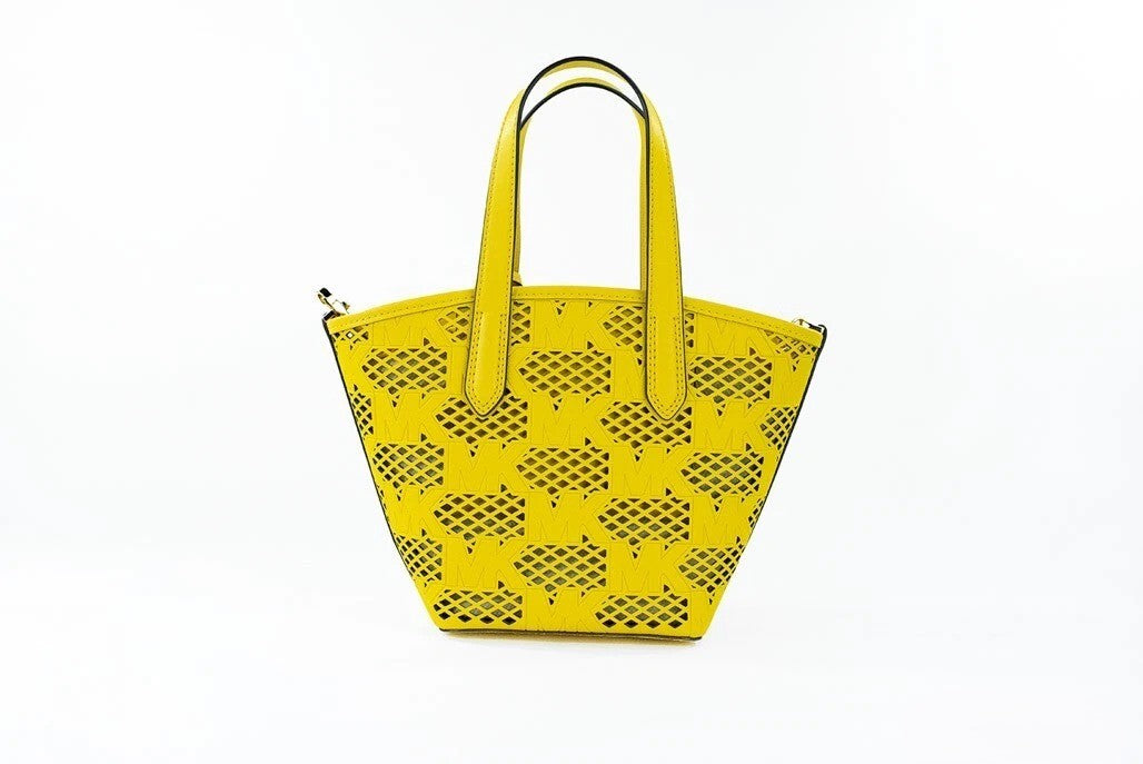 Michael Kors Kimber Small Daffodil Leather 2-i-1 Tote Messenger Veske