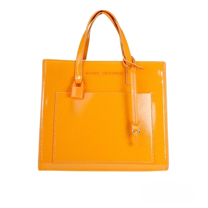 Marc Jacobs Mini Grind Crossbody Toteveske i brent patentlær