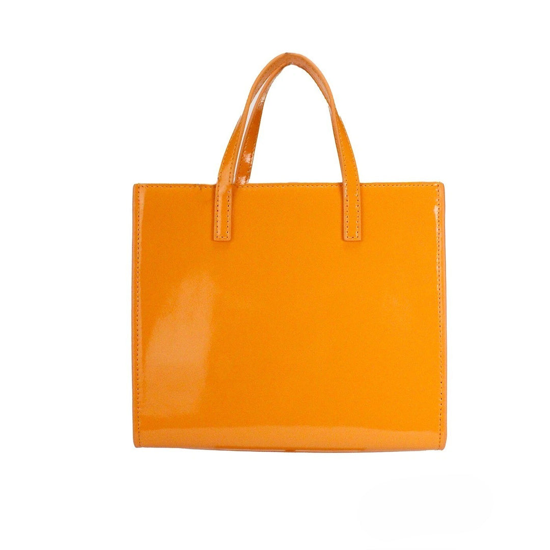 Marc Jacobs Mini Grind Crossbody Toteveske i brent patentlær