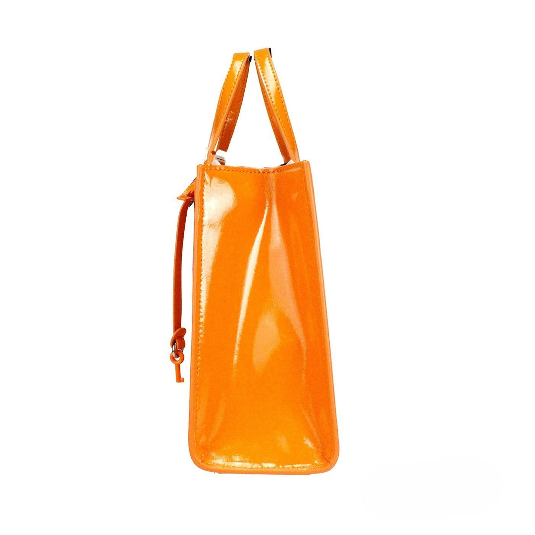 Marc Jacobs Mini Grind Crossbody Toteveske i brent patentlær