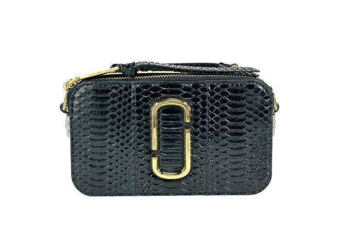Marc Jacobs The Snapshot Crossbody Bag i Slangeskinn