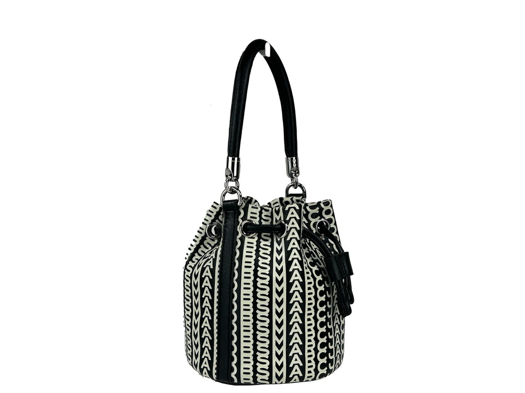 Marc Jacobs Mini Monogram Crossbody bøtteveske