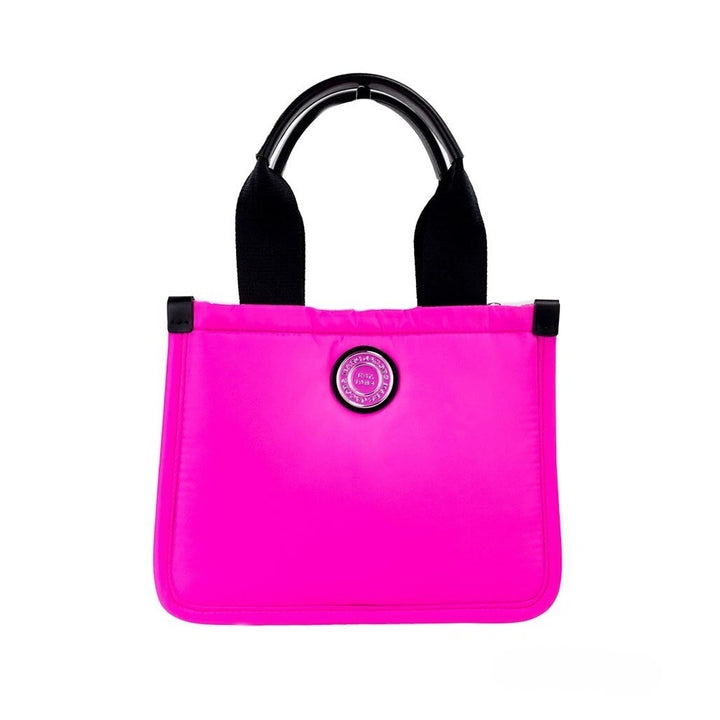 Marc Jacobs Small Neon Fuchsia Nylon Fabric Tote konvertibel veske/pung