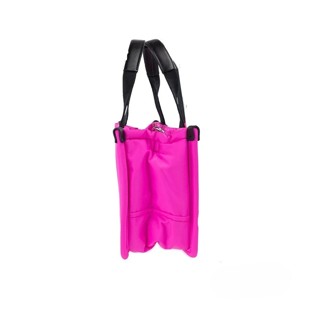 Marc Jacobs Small Neon Fuchsia Nylon Fabric Tote konvertibel veske/pung