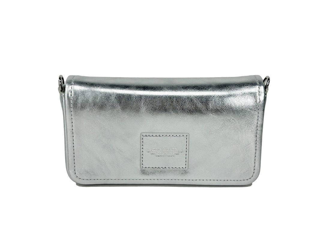 Marc Jacobs The Metallic Leather Chain Mini Bag – Silver
