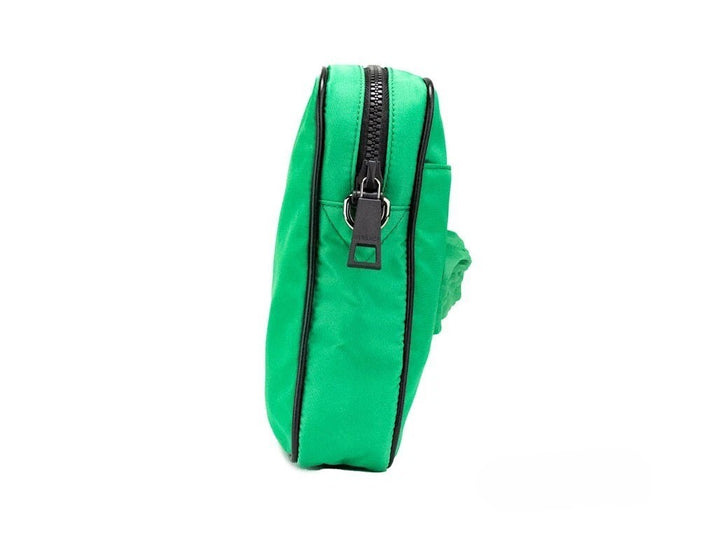 Versace Liten Lysegrønn Nylon Medusa Crossbody Messenger Veske