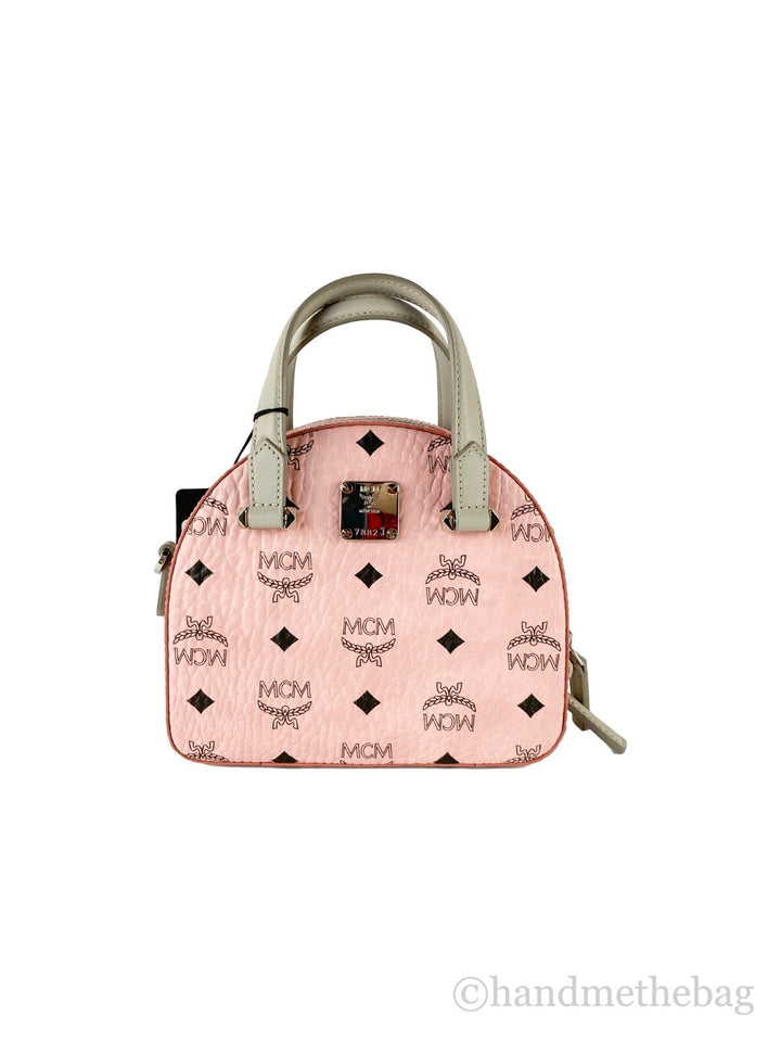 MCM Signature Half Moon Top Handle Crossbody-veske