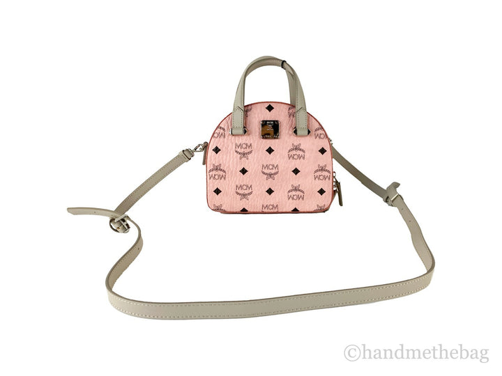 MCM Signature Half Moon Top Handle Crossbody-veske