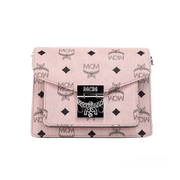 MCM Signature Patricia skinn mini klafflås crossbody-veske