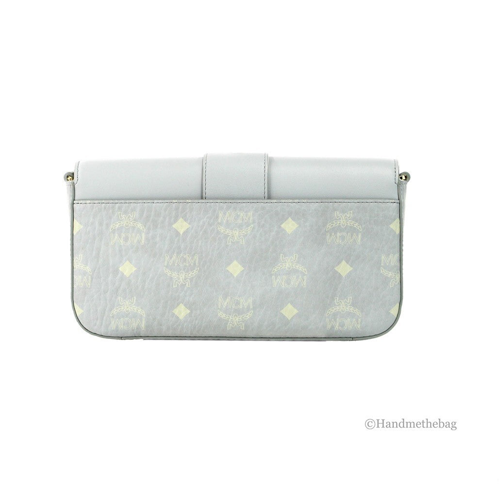 MCM Small Mode Travia Pebbled Visetos Skinn Skulder Crossbody Clutchveske