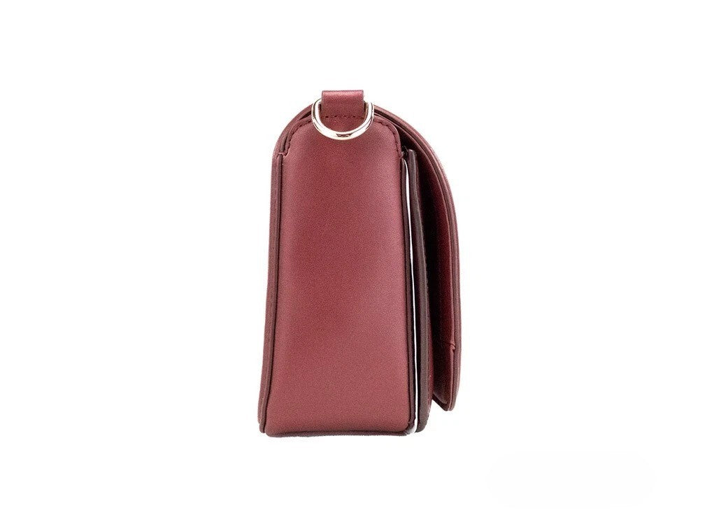 Marc Jacobs Medium Metal Signet Syrah Klaffveske i Glatt Skinn