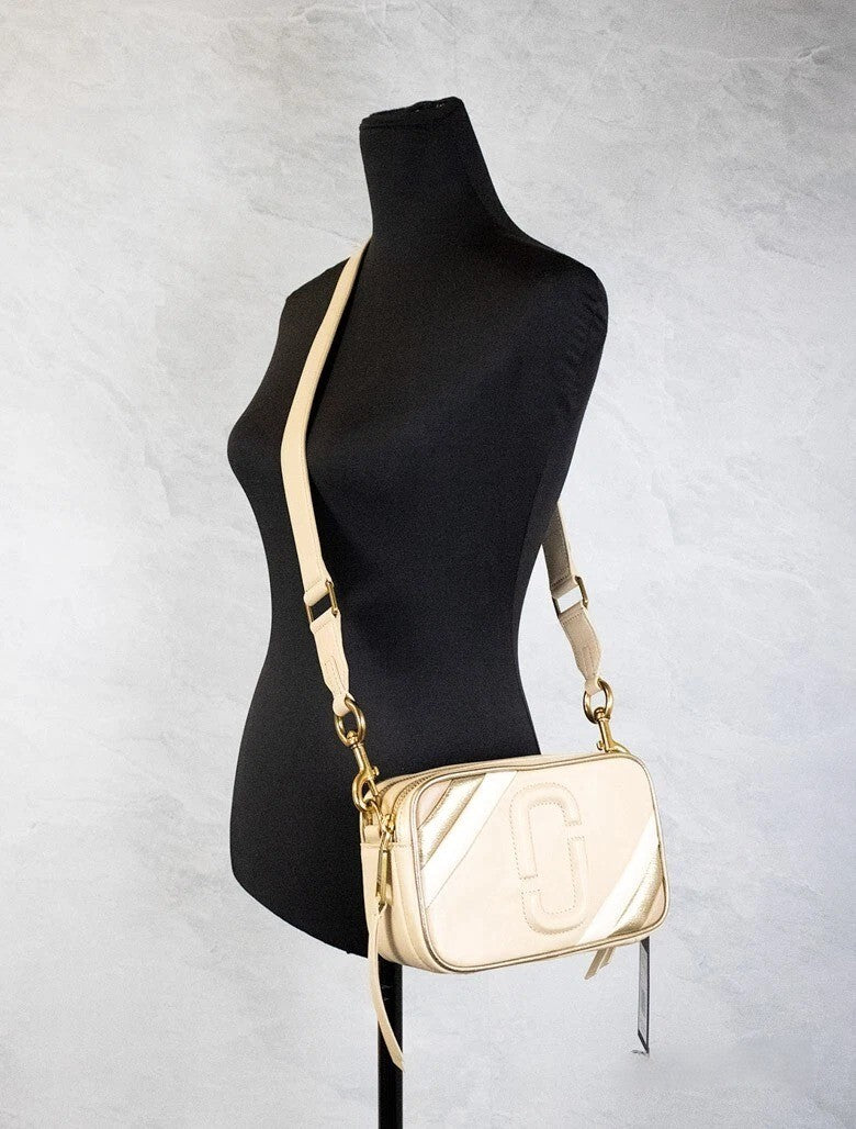 Marc Jacobs The Moto Shot 21 Curds Skinn Kameraveske Crossbody