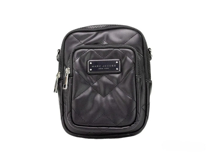 Marc Jacobs Pillow Small Svart Quilted Glatt Skinn Crossbody Håndveske Veske