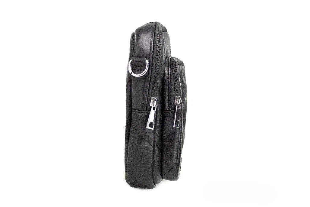 Marc Jacobs Pillow Small Svart Quilted Glatt Skinn Crossbody Håndveske Veske