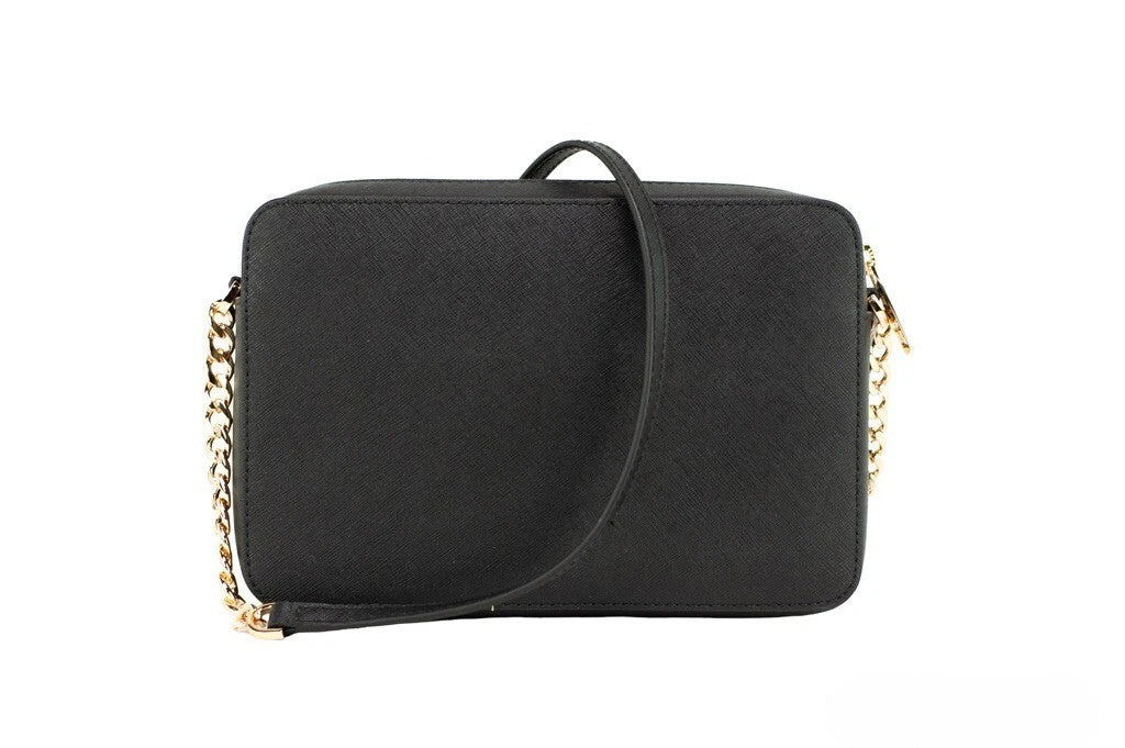 Michael Kors Saffiano Crossbodyveske i skinn med glidelås for kvinner