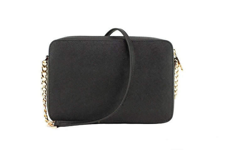 Michael Kors Saffiano Crossbodyveske i skinn med glidelås for kvinner