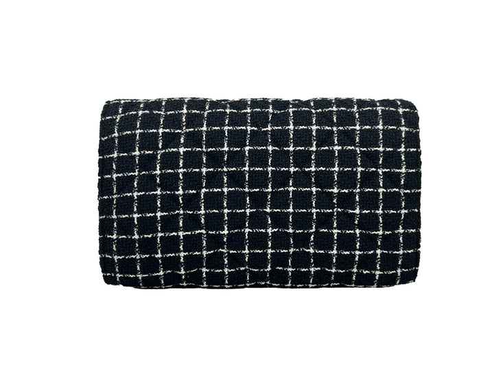 Versace lommebok på kjede i svart stoff, crossbody-veske