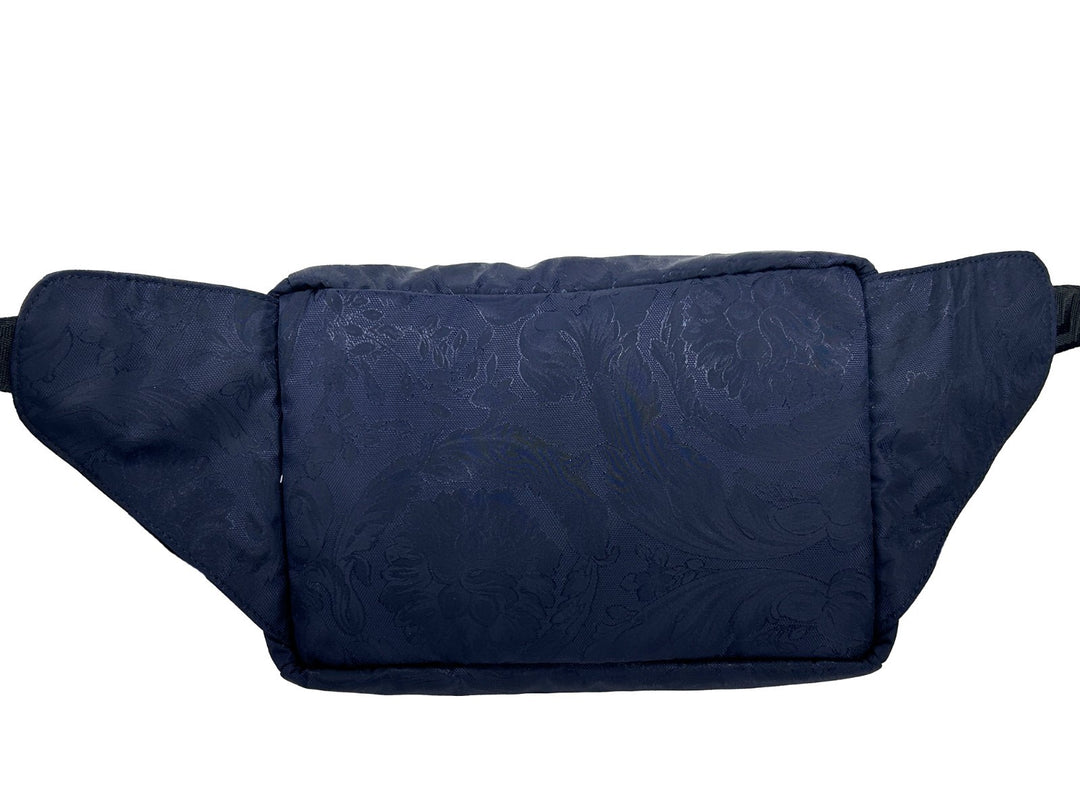 Versace Medusa Marineblå Nylon Belteveske Midjeveske Mageveske Veske