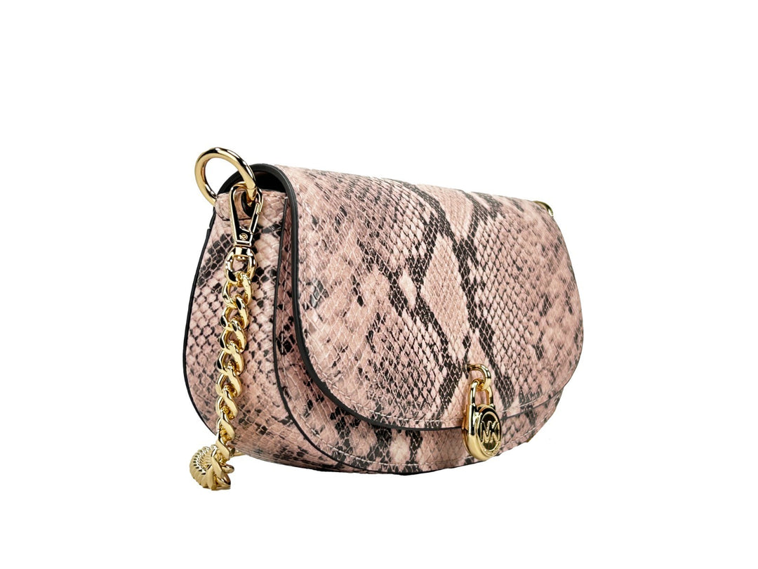 Michael Kors Mila liten skulder-/crossoverveske i slangeskinnsmønster