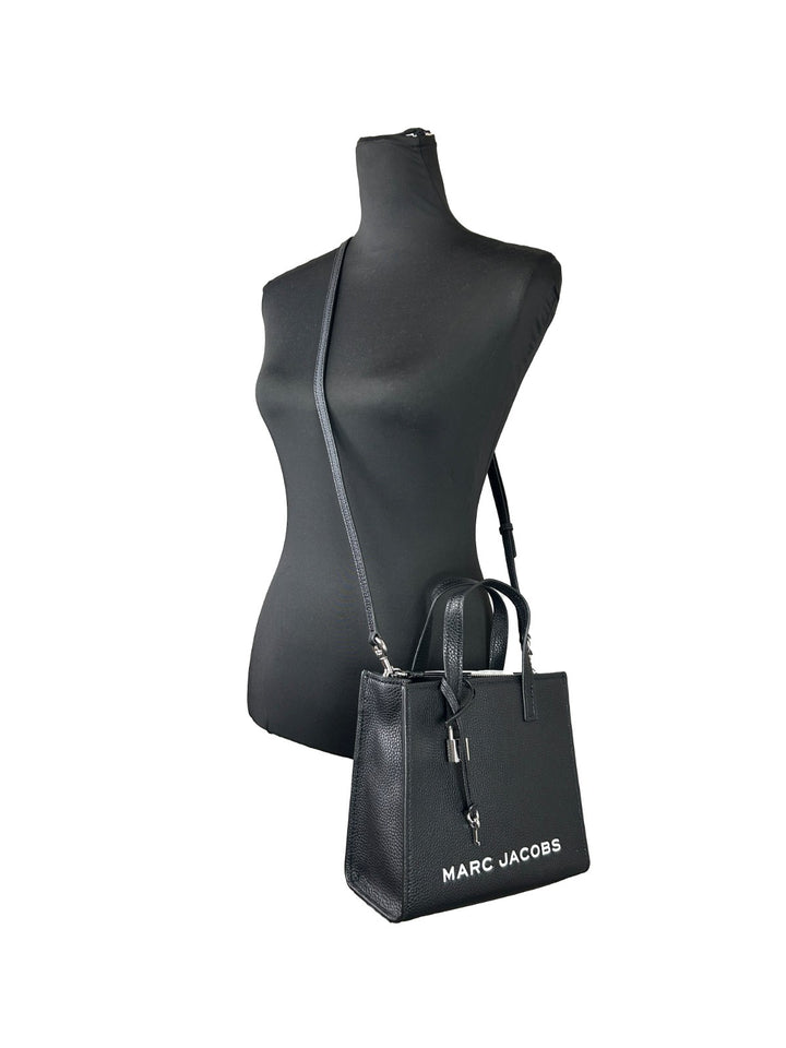Marc Jacobs Mini Grind Crossbodyveske i sort skinn
