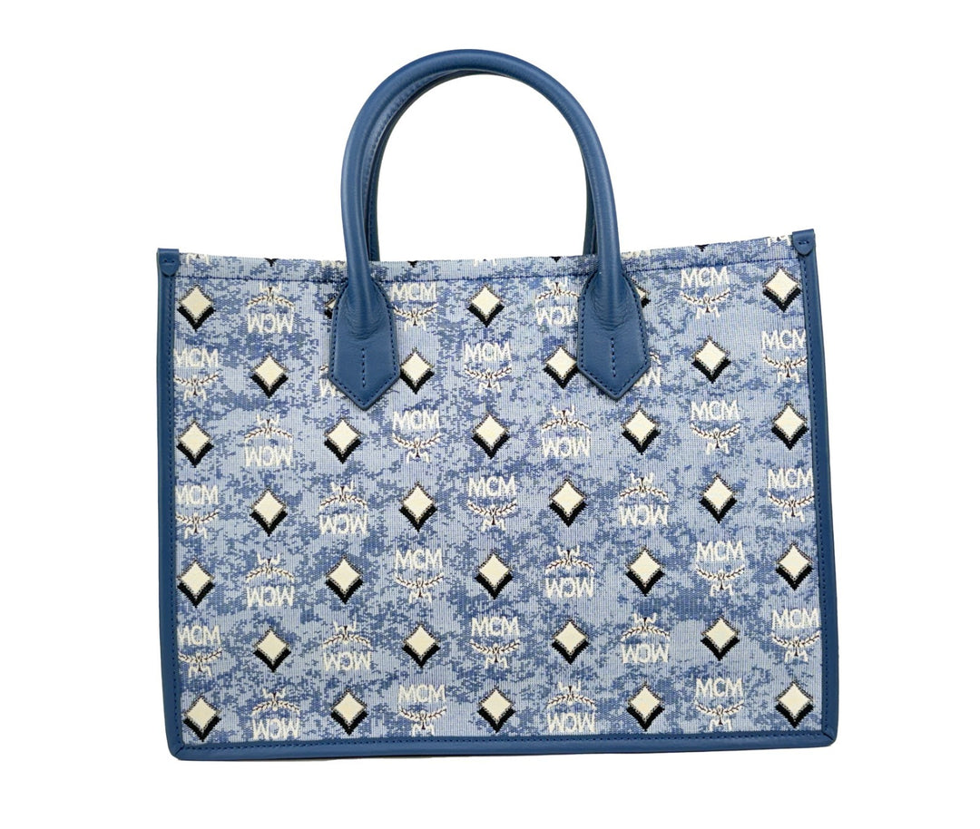 MCM Aren Munchen Denim Tote-veske