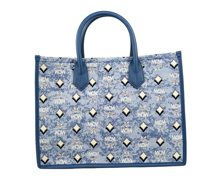 MCM Aren Munchen Denim Tote-veske