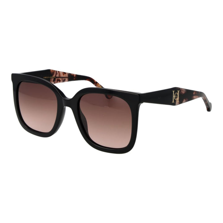 Carolina Herrera svarte acetatsolbriller