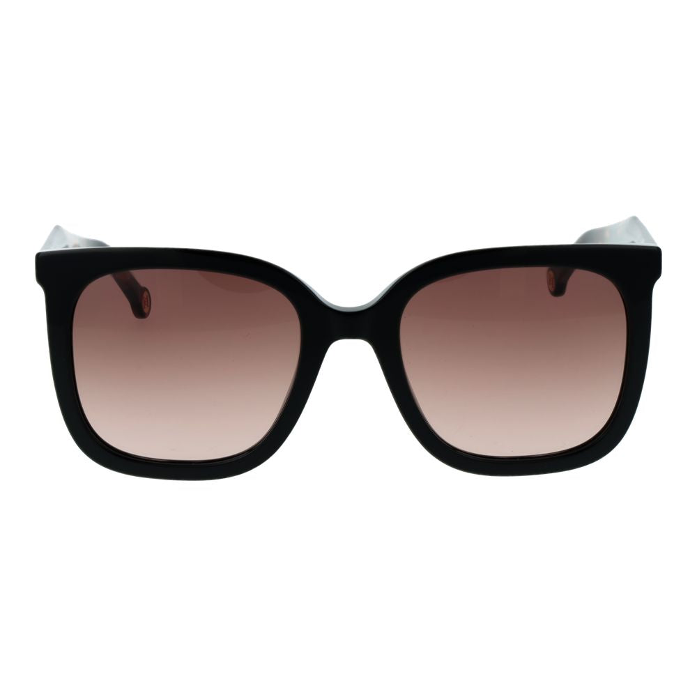 Carolina Herrera svarte acetatsolbriller