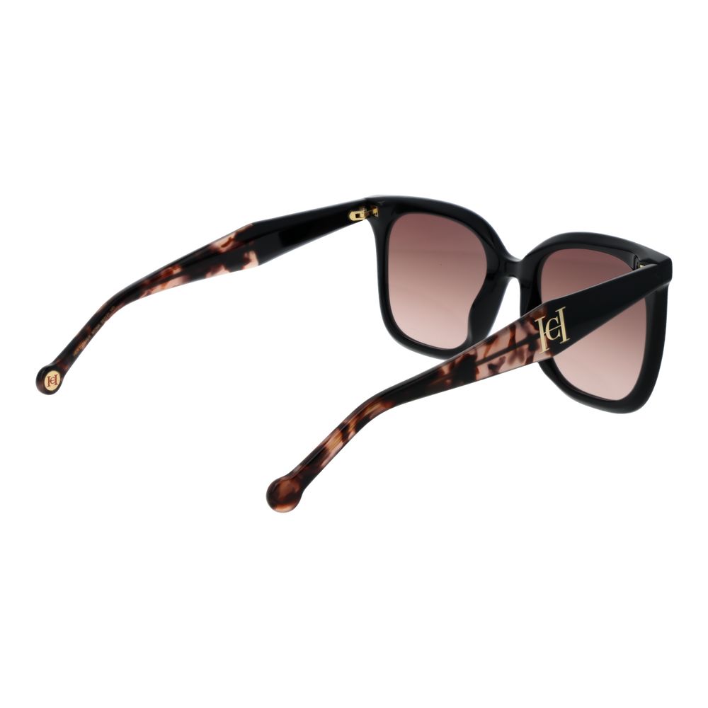 Carolina Herrera svarte acetatsolbriller