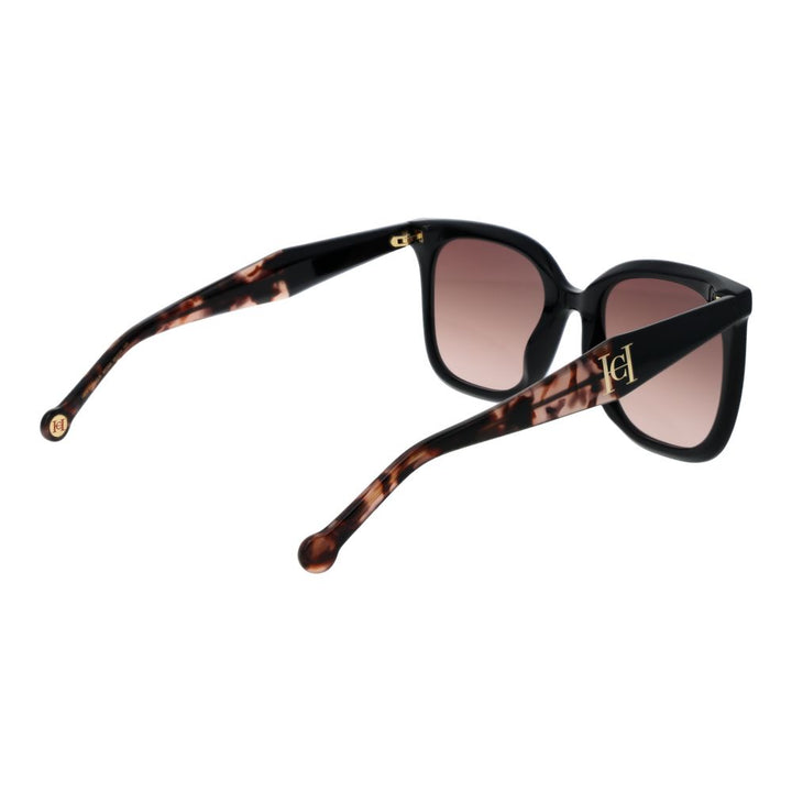 Carolina Herrera svarte acetatsolbriller