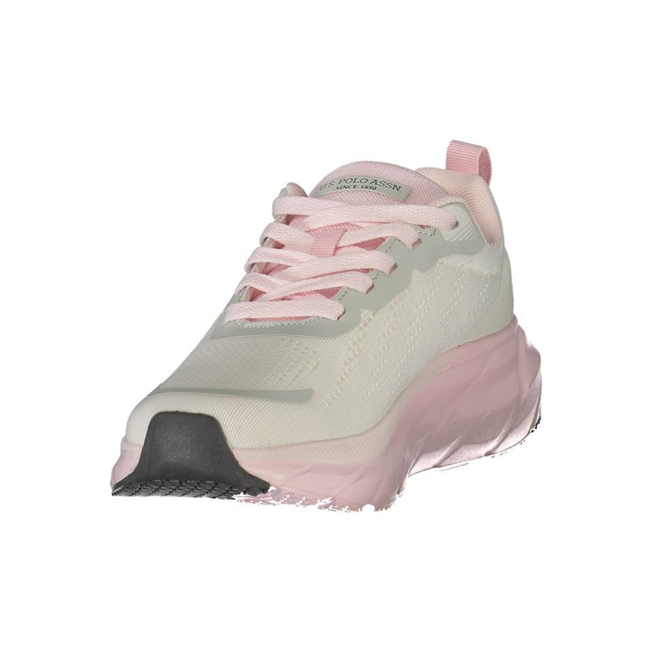 U.S. POLO ASSN. Hvite sneakers i polyuretan for dame